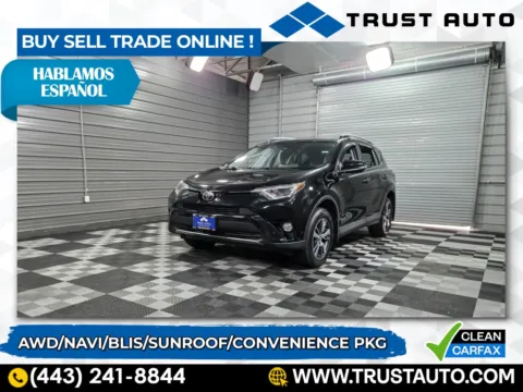 Black 2017 Toyota RAV4 XLE AWD SUV w/Convenience Pkg for sale in Sykesville, MD