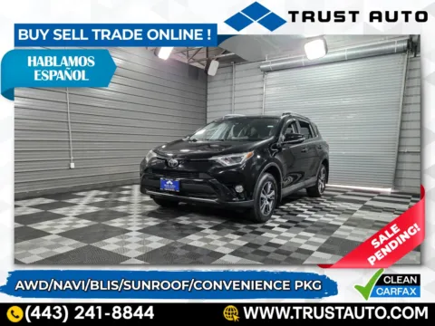 Black 2017 Toyota RAV4 XLE AWD SUV w/Convenience Pkg for sale in Sykesville, MD