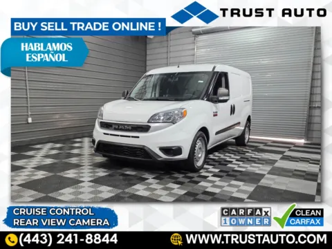 White 2022 Ram ProMaster City Cargo Minivan/Van for sale in Sykesville, MD