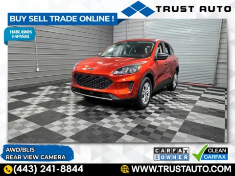 Orange 2020 Ford Escape S 4WD SUV for sale in Sykesville, MD