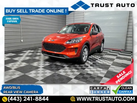 Orange 2020 Ford Escape S 4WD SUV for sale in Sykesville, MD