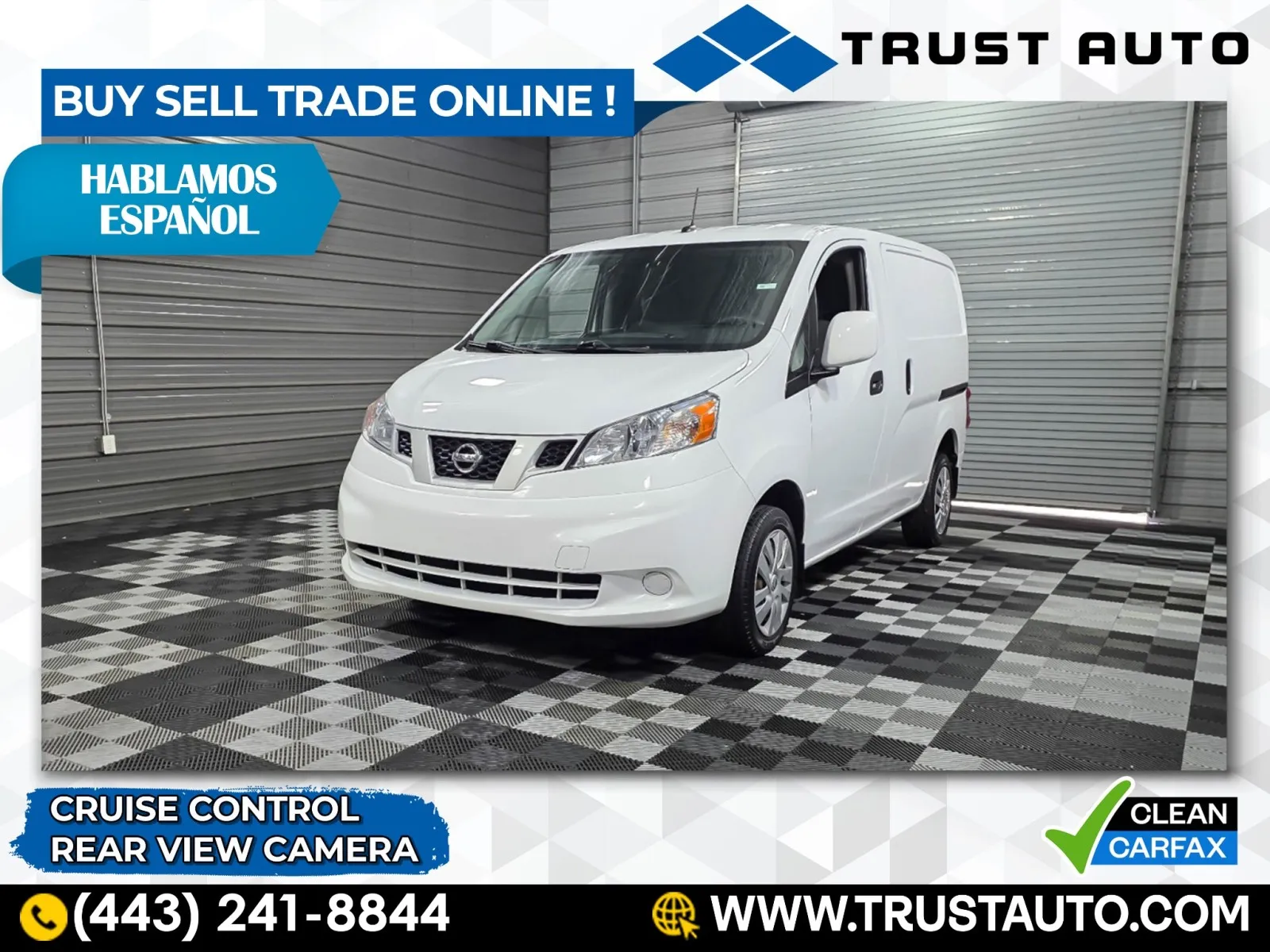 White 2021 Nissan NV200 Compact Cargo SV Minivan/Van for sale in Sykesville, MD