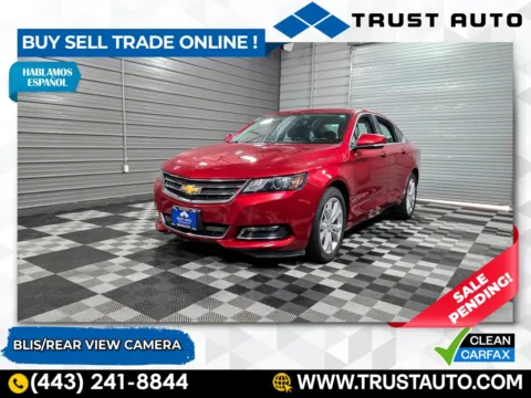 Red 2019 Chevrolet Impala LT 4-Door Sedan for sale in Sykesville, MD