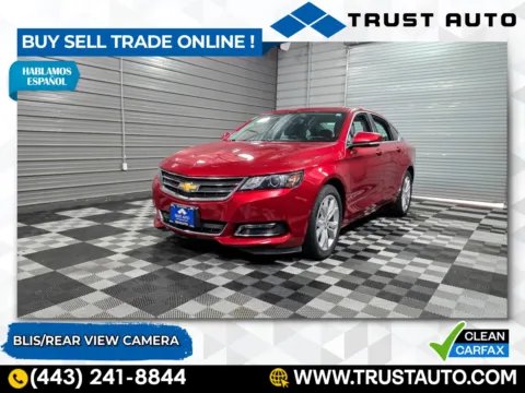 Red 2019 Chevrolet Impala LT 4-Door Sedan for sale in Sykesville, MD