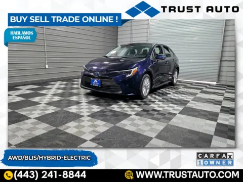 Blue 2023 Toyota Corolla Hybrid LE AWD 4-Door Sedan for sale in Sykesville, MD