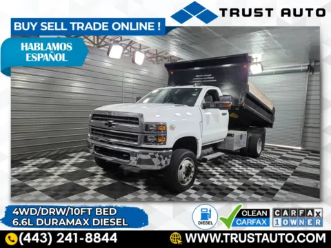 White 2021 Chevrolet Silverado 4500HD Chassis Work Truck Regular Cab 4WD for sale in Sykesville, MD