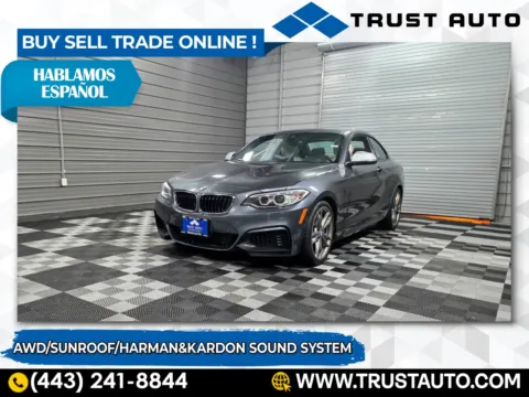 Gray 2016 BMW 2 Series M235i xDrive AWD Coupe for sale in Sykesville, MD