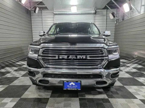 Another view of 2019 Ram 1500 Laramie 4WD Crew Cab 5.7L V8 HEMI 6.4FT Long Bed Pickup Truck for sale in Sykesville, MD at Trust Auto