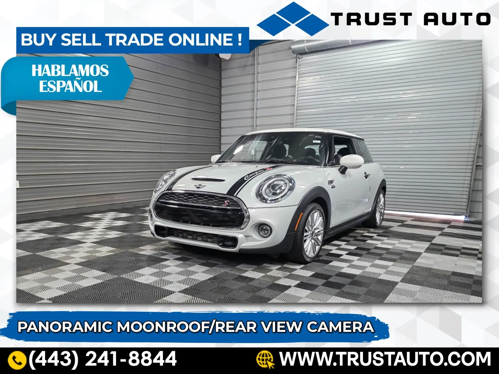 White 2020 MINI Hardtop 2 Door Cooper S Hatchback for sale in Sykesville, MD