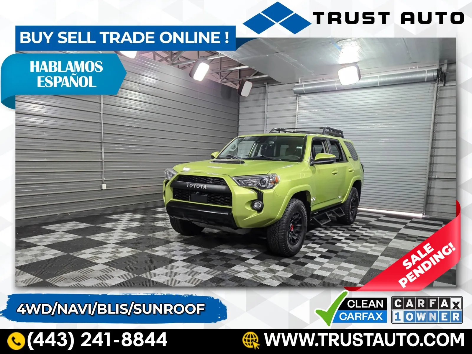 2022 Toyota 4Runner TRD Pro 4WD Luxury SUV for sale in Sykesville, MD