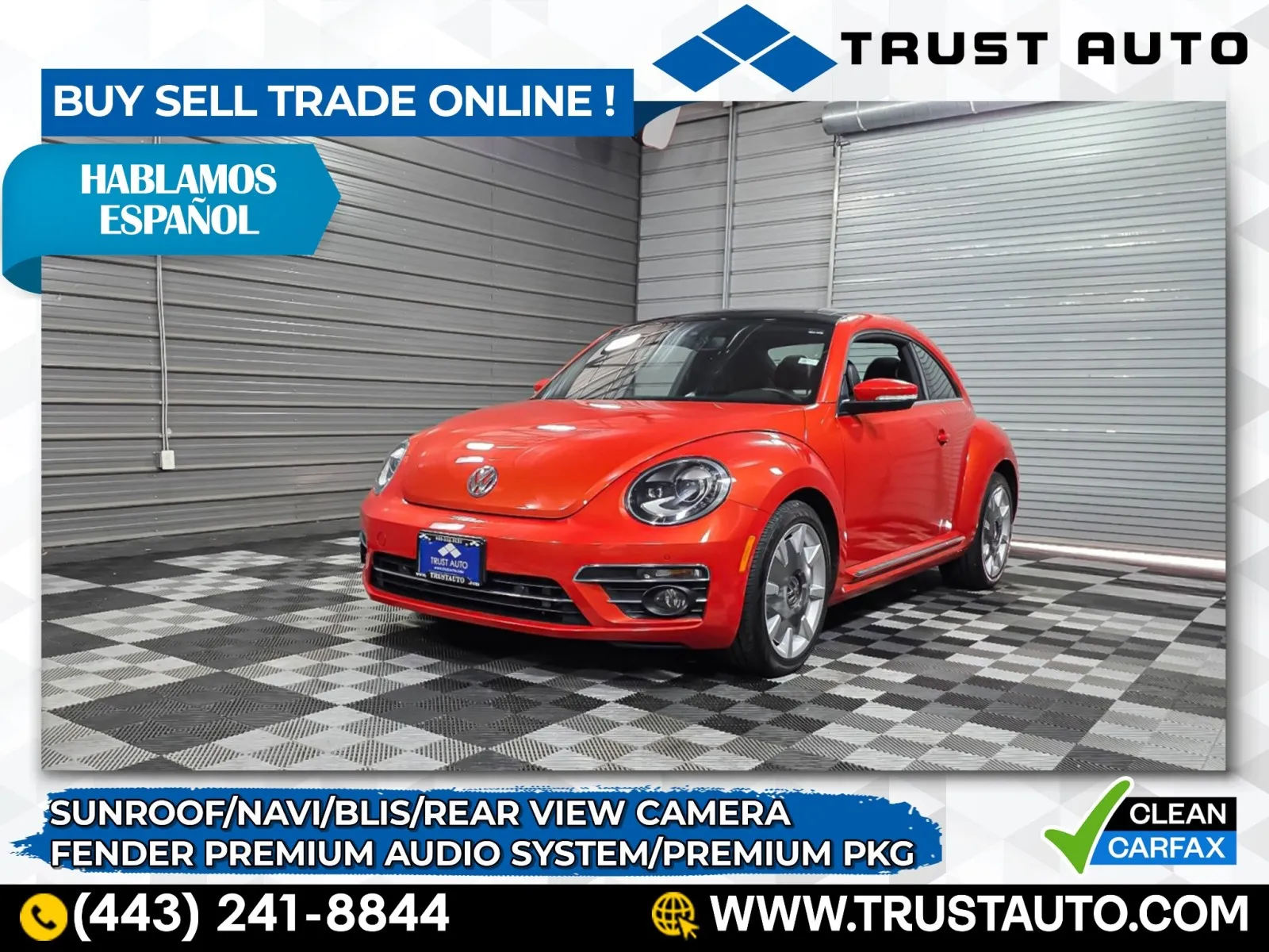 Black 2019 Volkswagen Beetle SE Hatchback w/Premium Pkg for sale in Sykesville, MD