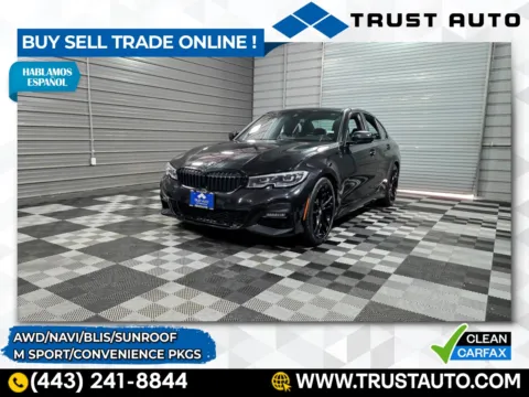 Black 2020 BMW 3 Series 330i xDrive AWD Sedan w/Convenience/M Sport Pkgs for sale in Sykesville, MD