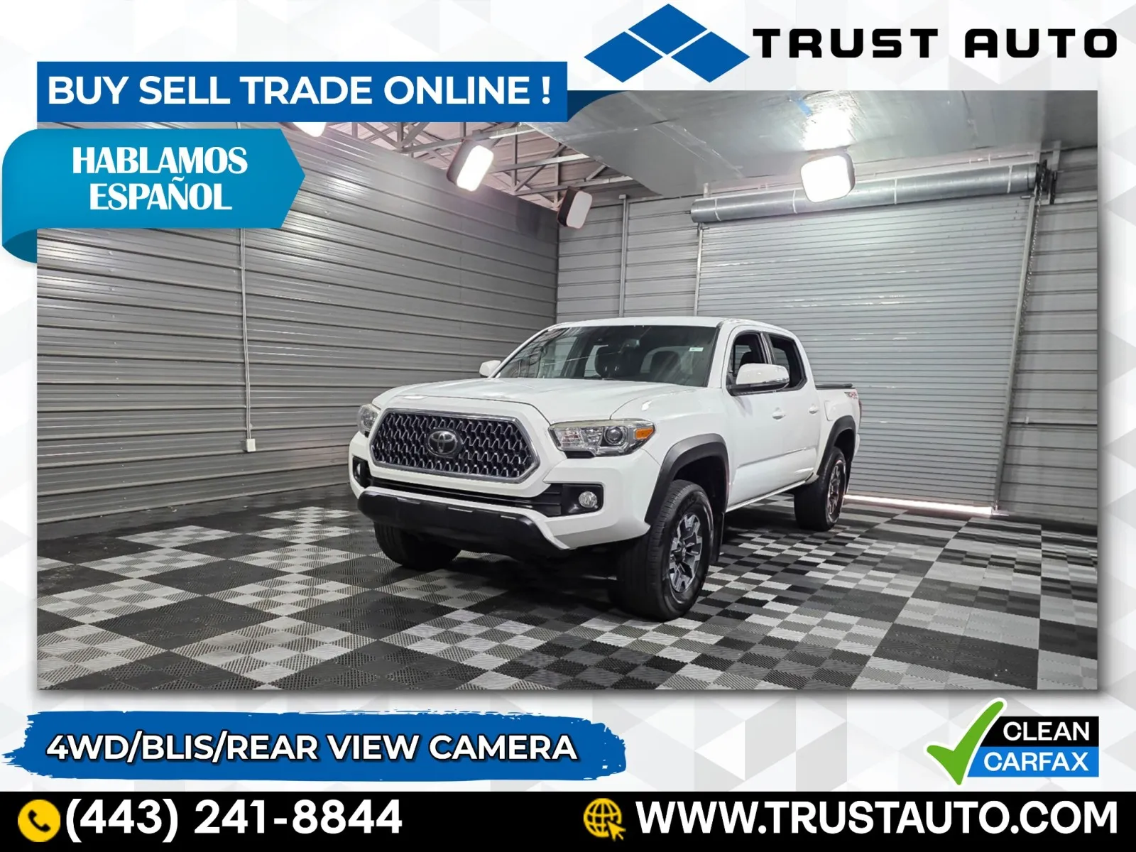 2018 Toyota Tacoma TRD Off Road 4WD Double Cab Pickup Truck for sale in Sykesville, MD