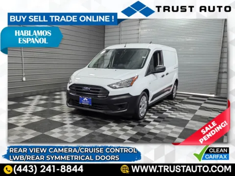 White 2021 Ford Transit Connect XL LWB 121''WB Minivan/Van w/Rear Symmetrical Doors for sale in Sykesville, MD