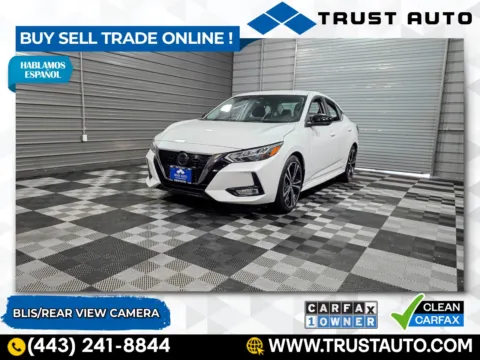 White 2023 Nissan Sentra SR 4-Door Sedan for sale in Sykesville, MD