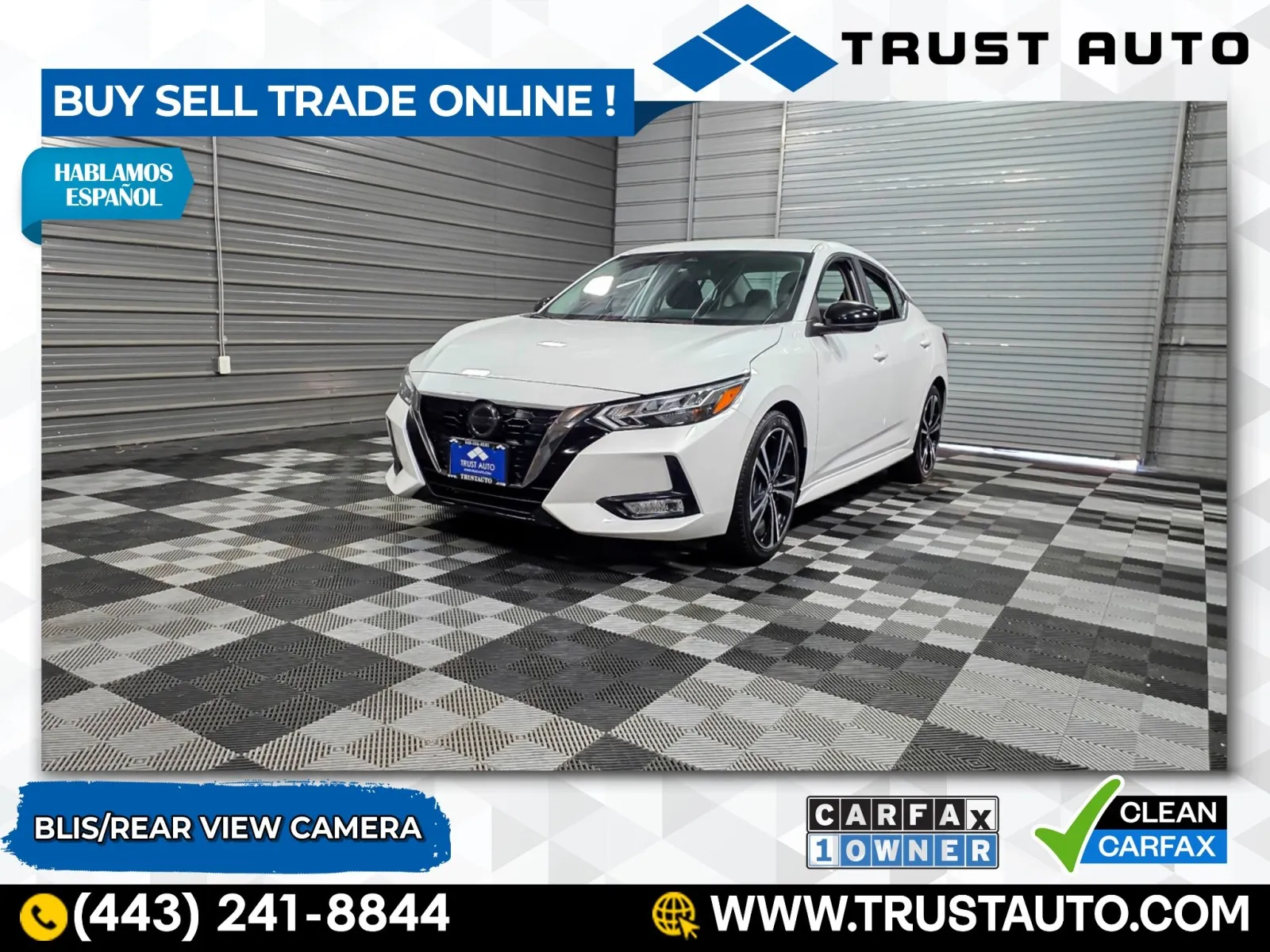 White 2023 Nissan Sentra SR 4-Door Sedan for sale in Sykesville, MD