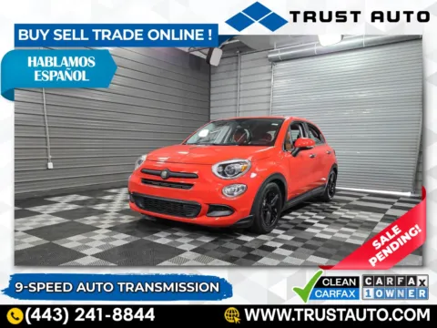 Orange 2018 Fiat 500X Pop SUV for sale in Sykesville, MD