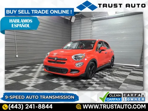 Orange 2018 FIAT 500X Pop SUV for sale in Sykesville, MD