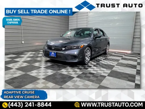 Gray 2022 Honda Civic LX 4-Door Sedan for sale in Sykesville, MD