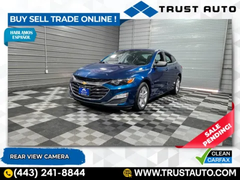 Blue 2019 Chevrolet Malibu LS 4-Door Sedan for sale in Sykesville, MD