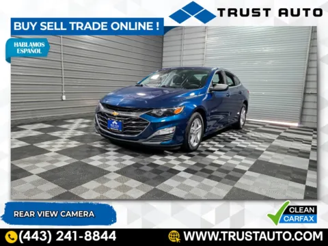 Blue 2019 Chevrolet Malibu LS 4-Door Sedan for sale in Sykesville, MD