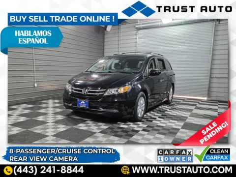 Black 2015 Honda Odyssey EX 8-Passenger Minivan/Van for sale in Sykesville, MD