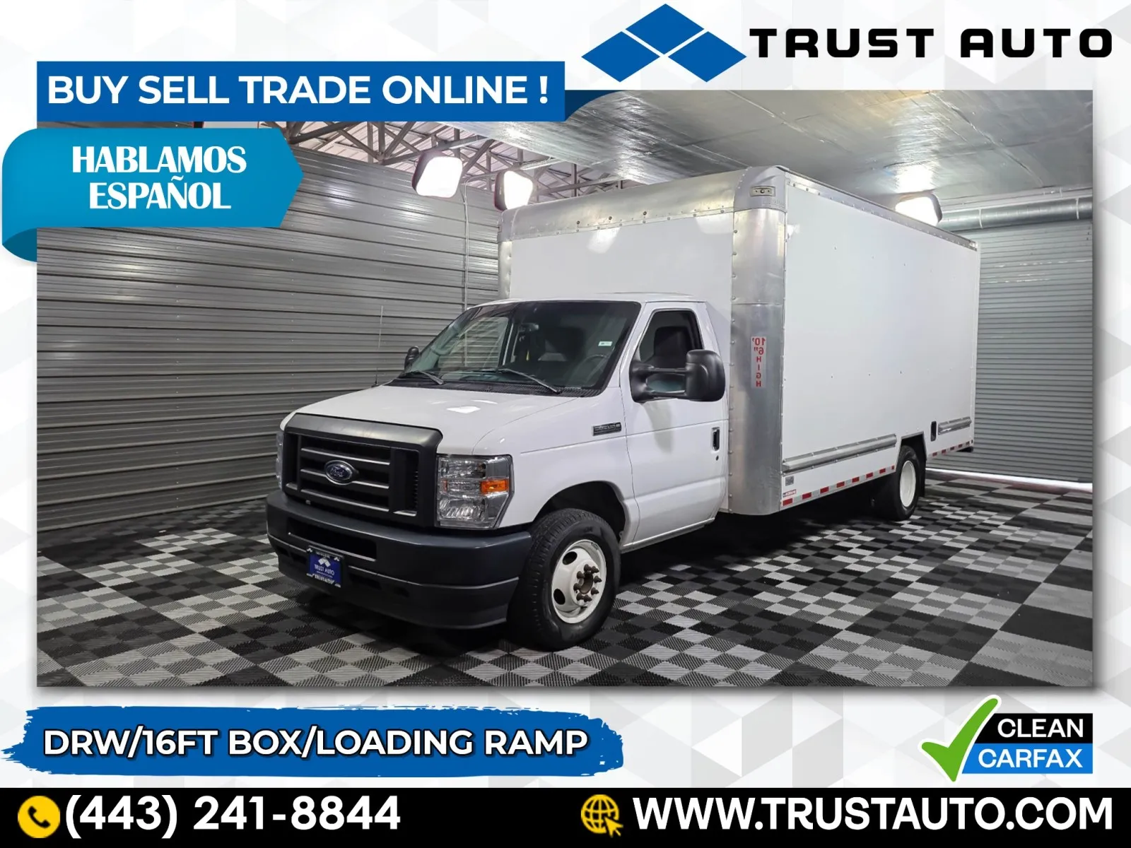 2022 Ford E-Series E-350 Cutaway DRW 176''WB Dually 16FT Box Commercial/Utility/Service Truck for sale in Sykesville, MD