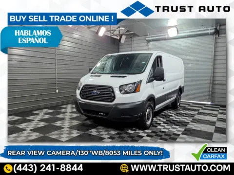 White 2017 Ford Transit T-250 Cargo Low Roof 130''WB Cargo Minivan/Van for sale in Sykesville, MD