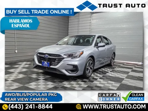 Silver 2025 Subaru Legacy Premium AWD 4-Door Sedan for sale in Sykesville, MD