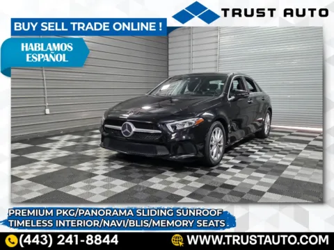 Black 2019 Mercedes-Benz A-Class A 220 4-Door Sedan w/Premium Pkg for sale in Sykesville, MD