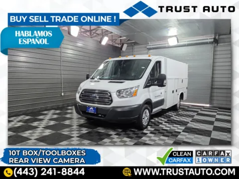 White 2018 Ford Transit T-350 Cutaway 138''WB 10FT Box Commercial/Utility/Service/KUV/Van for sale in Sykesville, MD