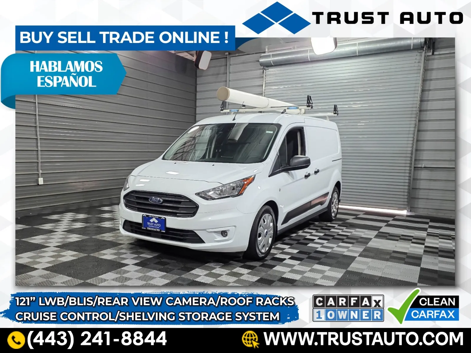 2022 Ford Transit Connect XLT 121'' LWB Minivan/Van w/Shelving Storage System for sale in Sykesville, MD