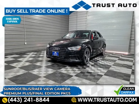 Black 2020 Audi A3 40 TFSI Premium Plus Sedan for sale in Sykesville, MD