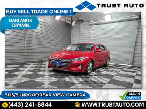 Red 2019 Hyundai Elantra Value Edition Sedan for sale in Sykesville, MD