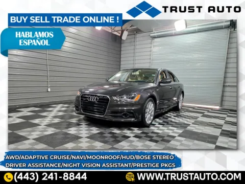 Gray 2015 Audi A6 Quattro 3.0T Prestige AWD Sedan w/Driver Assistance/Night Vision Assistant Pkgs for sale in Sykesville, MD