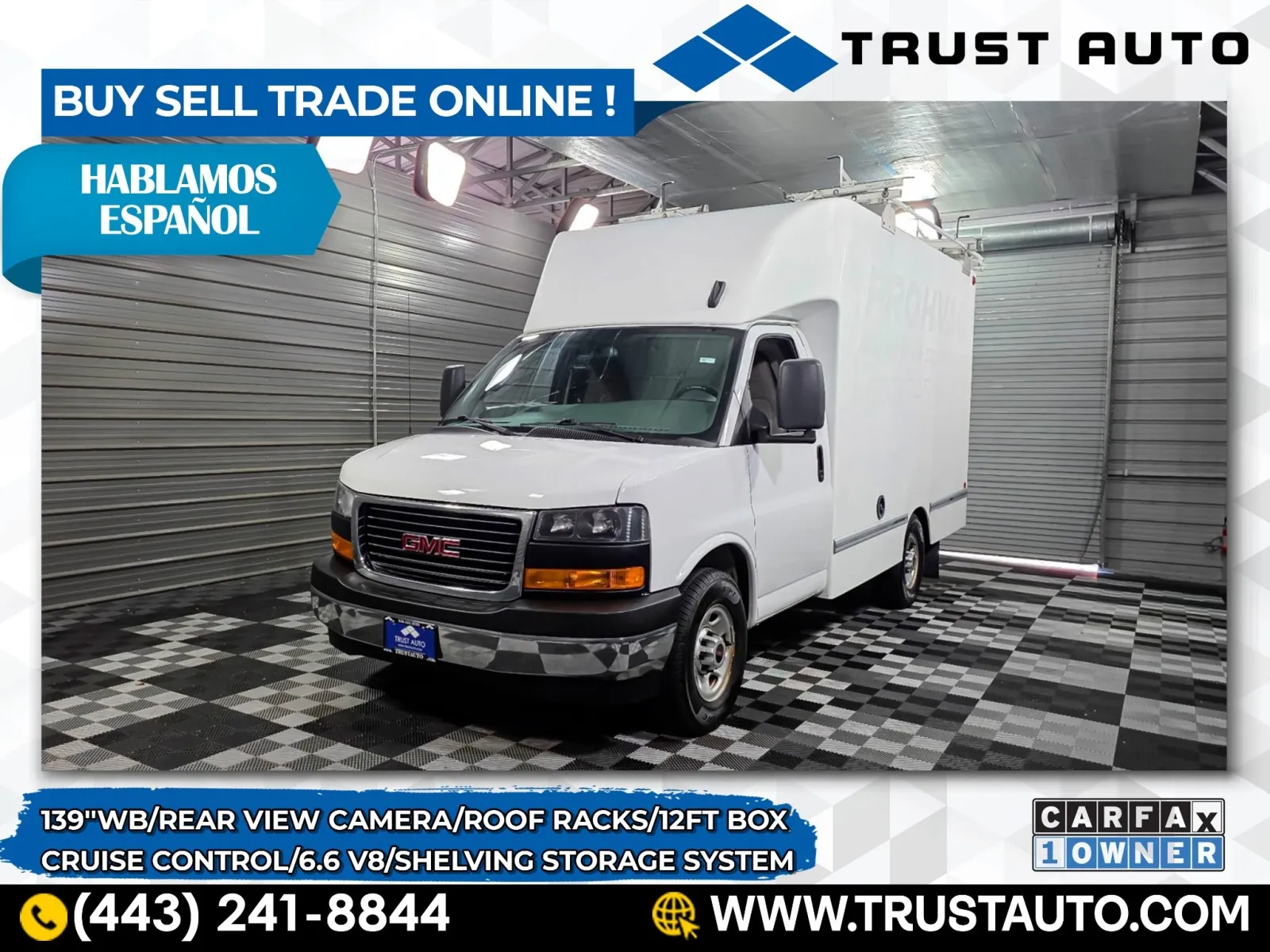 2021 GMC Savana 3500 Cutaway Commercial 139''WB 12FT Box Commercial/Utility/Service/Van for sale in Sykesville, MD