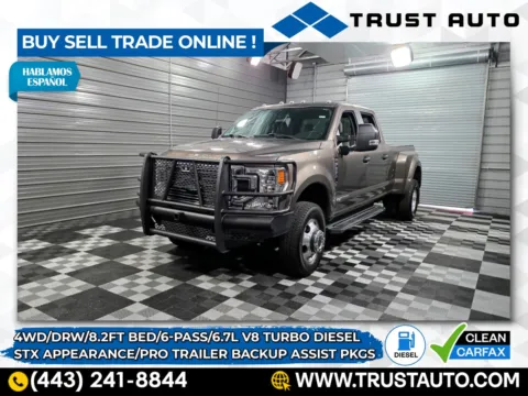 Gray 2022 Ford Super Duty F-350 DRW XL 4WD Crew Cab 8FT Bed Dually Power Stroke Diesel Pickup Truck w/STX Appearance Pkg for sale in Sykesville, MD