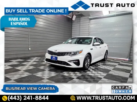 White 2020 Kia Optima LX 4-Door Sedan for sale in Sykesville, MD
