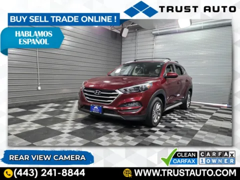 Red 2017 Hyundai Tucson SE AWD SUV for sale in Sykesville, MD