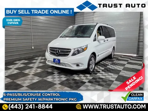 White 2020 Mercedes-Benz Metris 6-Passenger 126'' WB Standard Roof Minivan/Van w/Premium Safety Pkg for sale in Sykesville, MD