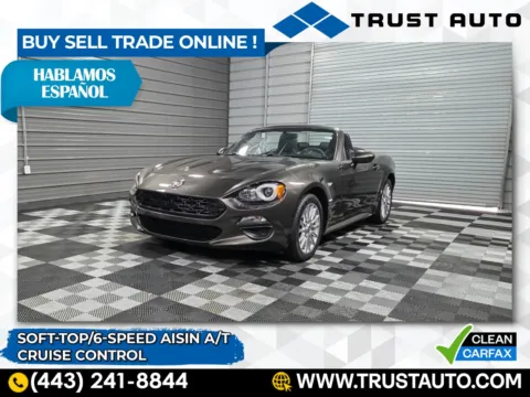 Gold 2017 FIAT 124 Spider Classica Soft-Top Convertible w/Aisin A/T for sale in Sykesville, MD