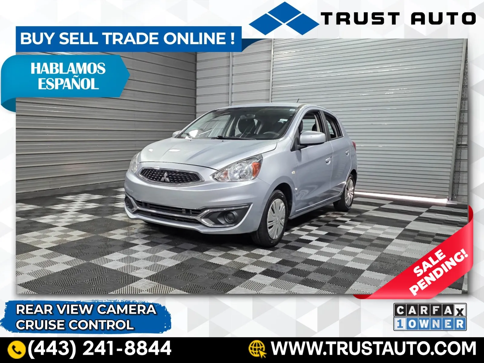 2019 Mitsubishi Mirage RF Hatchback for sale in Sykesville, MD