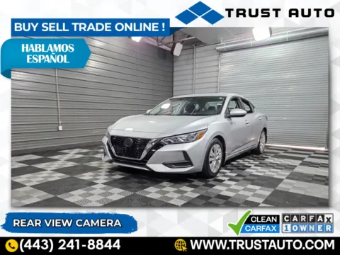Silver 2022 Nissan Sentra S Sedan for sale in Sykesville, MD