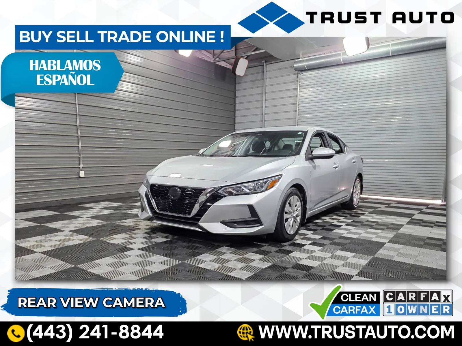Silver 2022 Nissan Sentra S Sedan for sale in Sykesville, MD