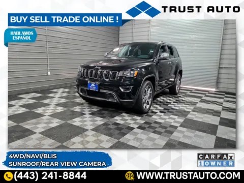 Black 2021 Jeep Grand Cherokee Limited 4WD SUV for sale in Sykesville, MD