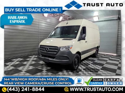 Gray 2024 Mercedes-Benz Sprinter 25000 High Roof 144'' Diesel Cargo Minivan/Van for sale in Sykesville, MD