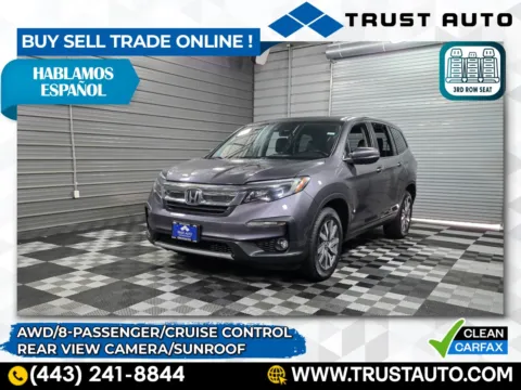 Gray 2020 Honda Pilot EX-L AWD 8-Passenger SUV for sale in Sykesville, MD