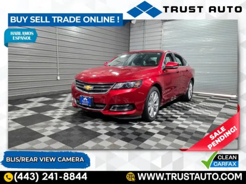 Red 2019 Chevrolet Impala LT 4-Door Sedan for sale in Sykesville, MD