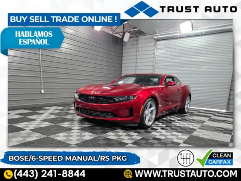 Red 2022 Chevrolet Camaro LT1 6-Speed Manual Coupe w/RS Pkg for sale in Sykesville, MD
