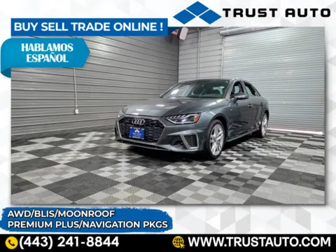 Gray 2020 Audi A4 Premium Plus 45 TFSI quattro AWD Sedan w/Navigation Pkg for sale in Sykesville, MD